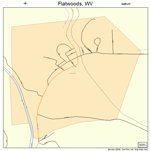 Flatwoods, WV street map