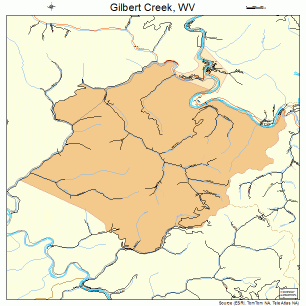 Gilbert Creek, WV street map