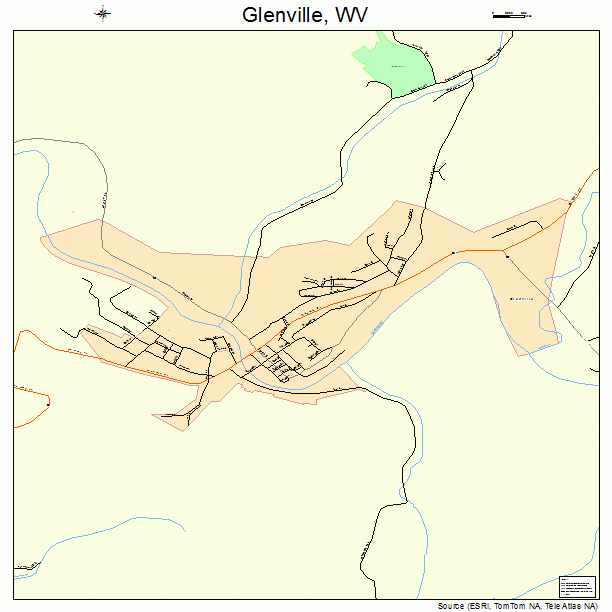 Glenville, WV street map
