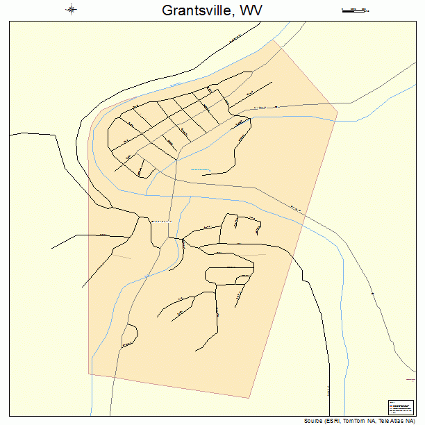 Grantsville, WV street map