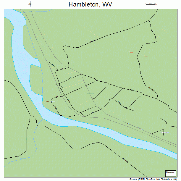 Hambleton, WV street map