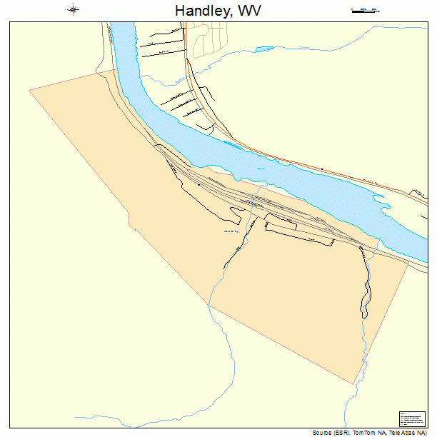 Handley, WV street map