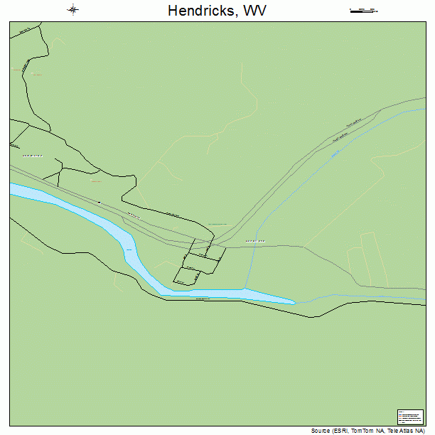 Hendricks, WV street map
