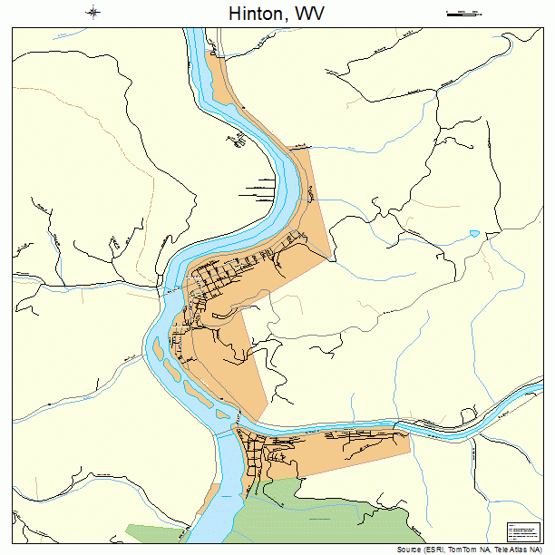 Hinton, WV street map