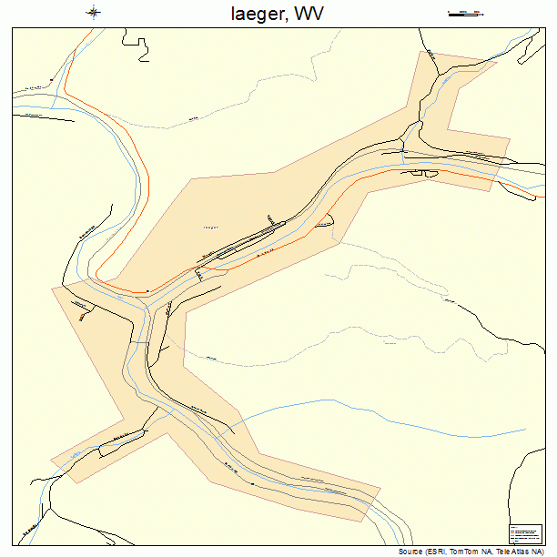 Iaeger, WV street map