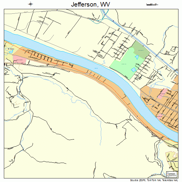 Jefferson, WV street map
