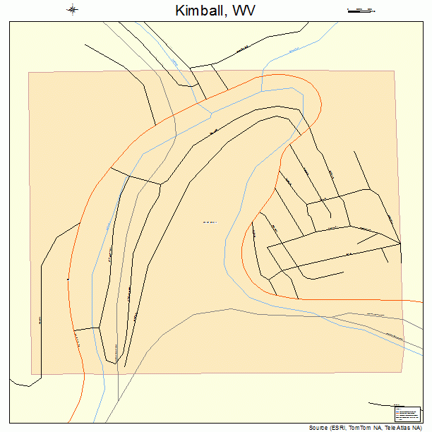 Kimball, WV street map