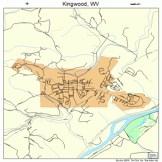 Kingwood, WV street map