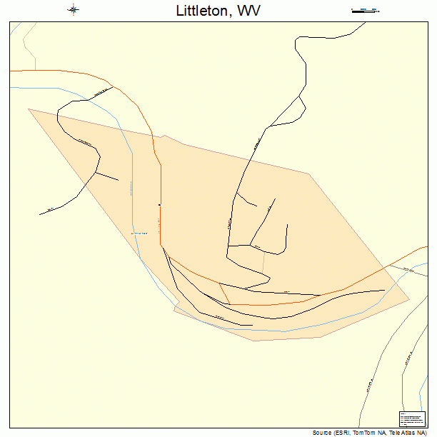 Littleton, WV street map