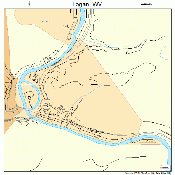 Logan, WV street map