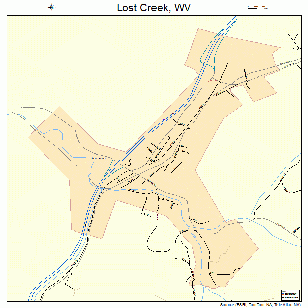 Lost Creek, WV street map