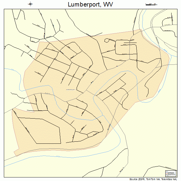Lumberport, WV street map
