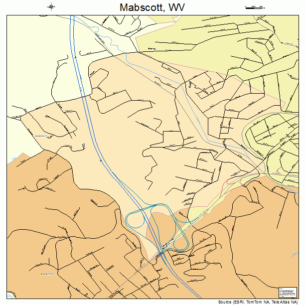 Mabscott, WV street map