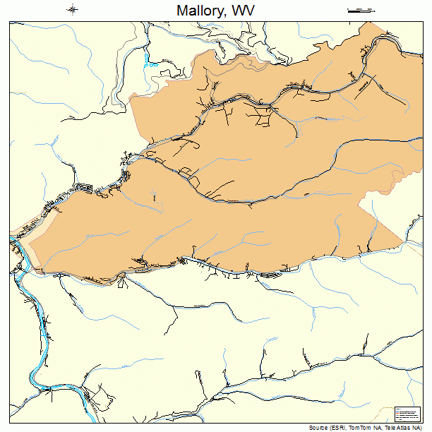 Mallory, WV street map