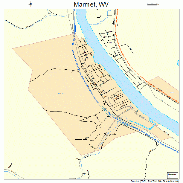 Marmet, WV street map