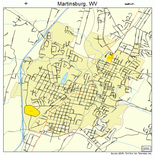 Martinsburg, WV street map