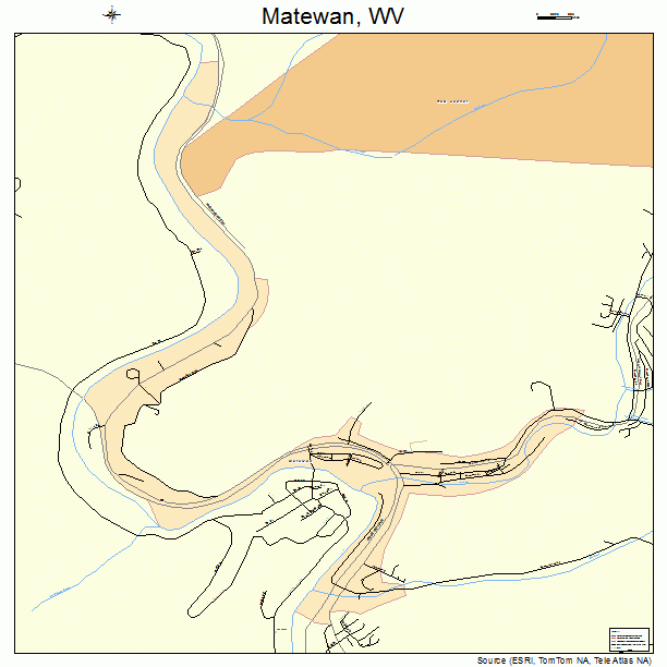 Matewan, WV street map