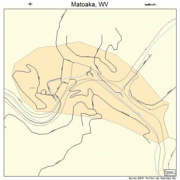 Matoaka, WV street map