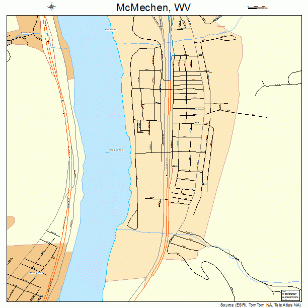McMechen, WV street map
