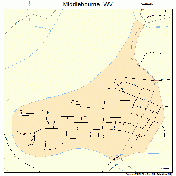 Middlebourne, WV street map