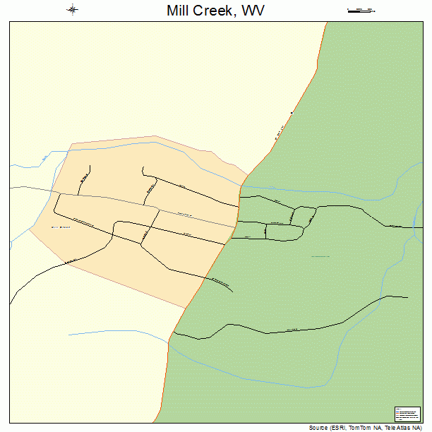 Mill Creek, WV street map