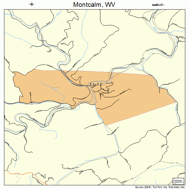 Montcalm, WV street map