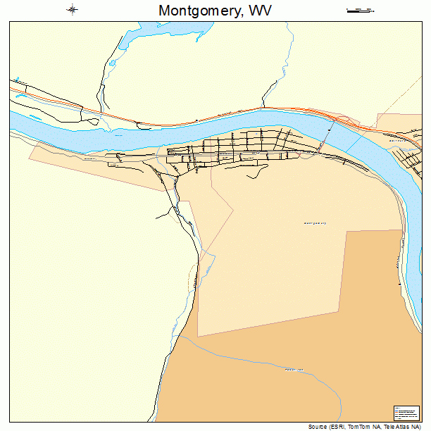 Montgomery, WV street map