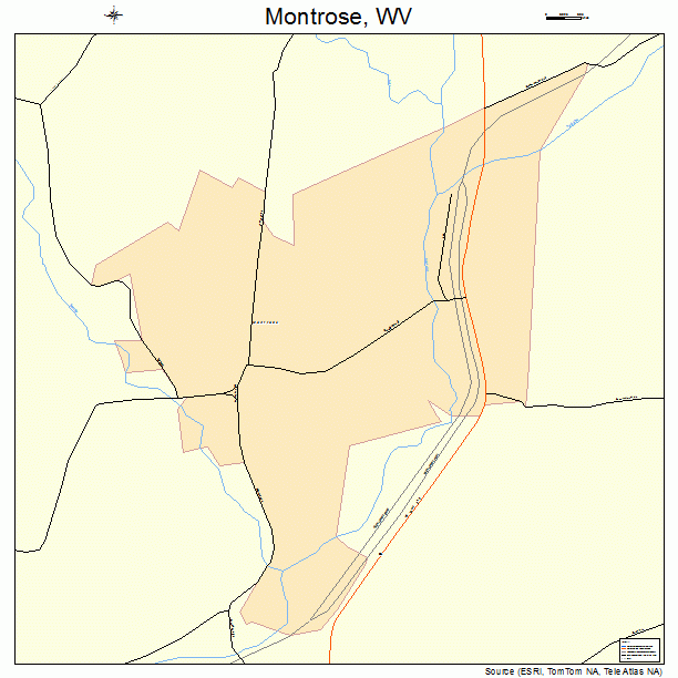 Montrose, WV street map