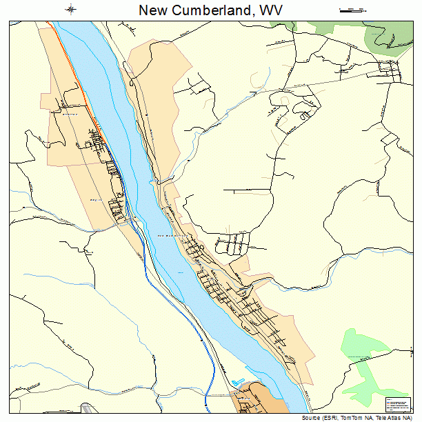 New Cumberland, WV street map