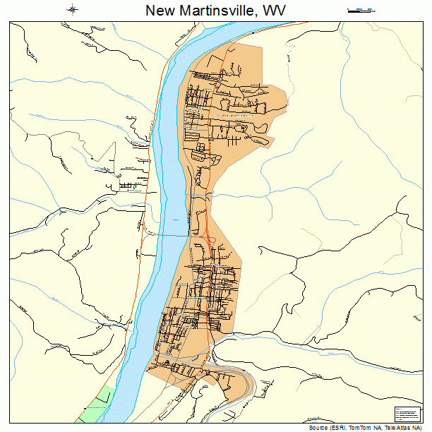 New Martinsville, WV street map