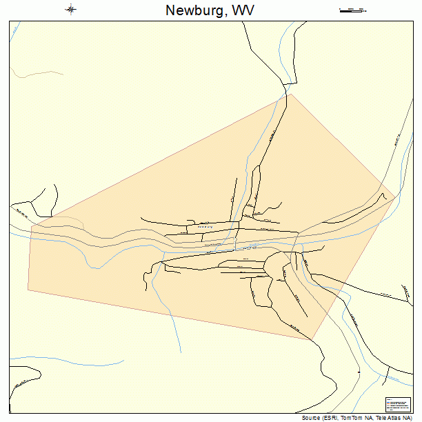 Newburg, WV street map