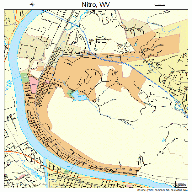 Nitro, WV street map