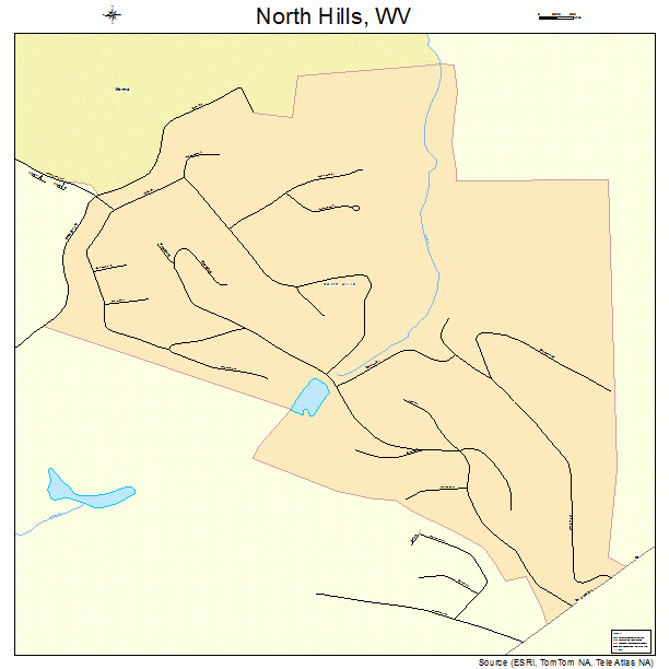 North Hills, WV street map
