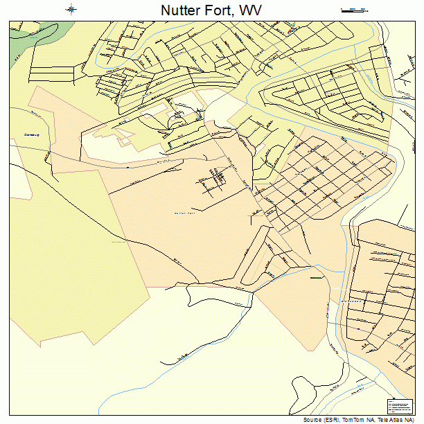 Nutter Fort, WV street map