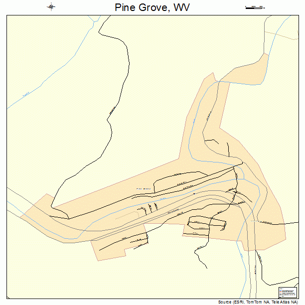 Pine Grove, WV street map