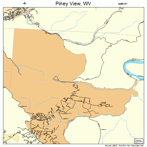 Piney View, WV street map