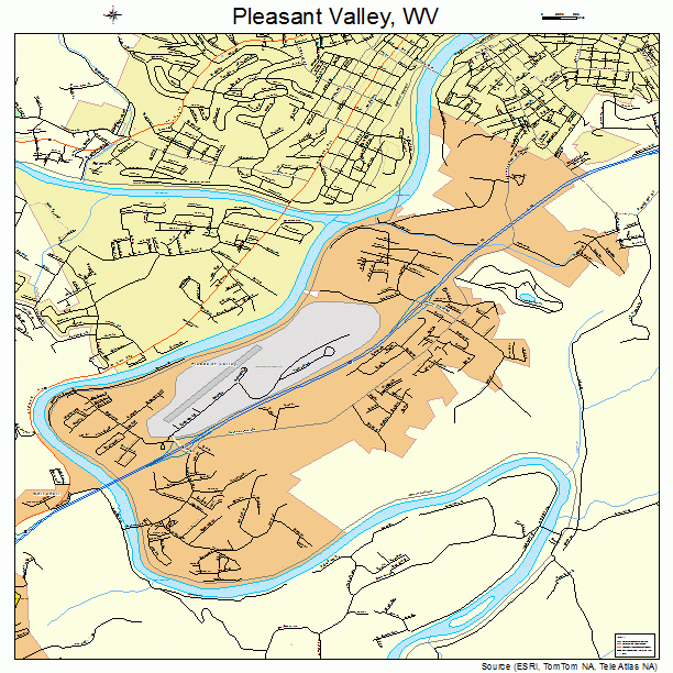 Pleasant Valley, WV street map