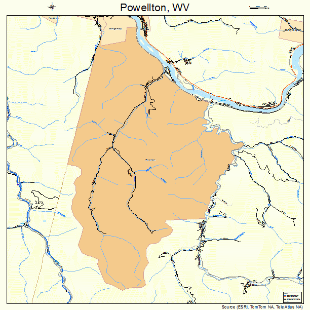 Powellton, WV street map