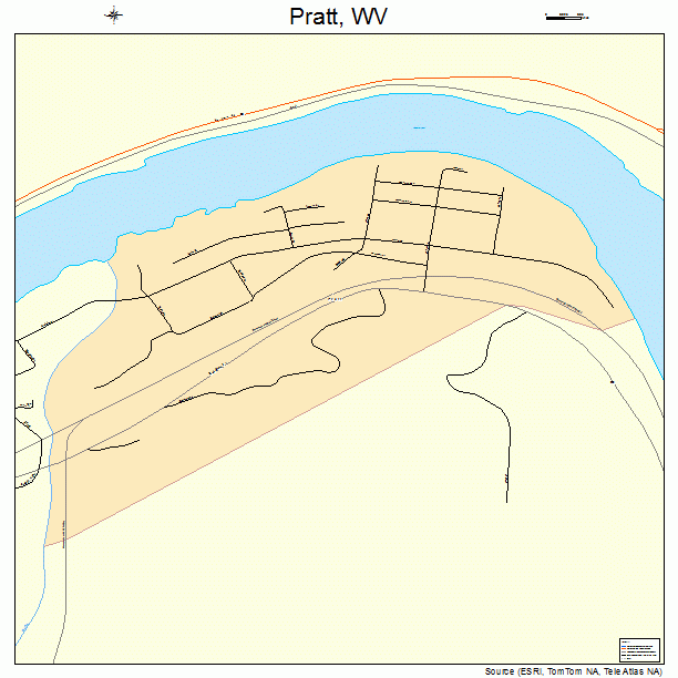 Pratt, WV street map