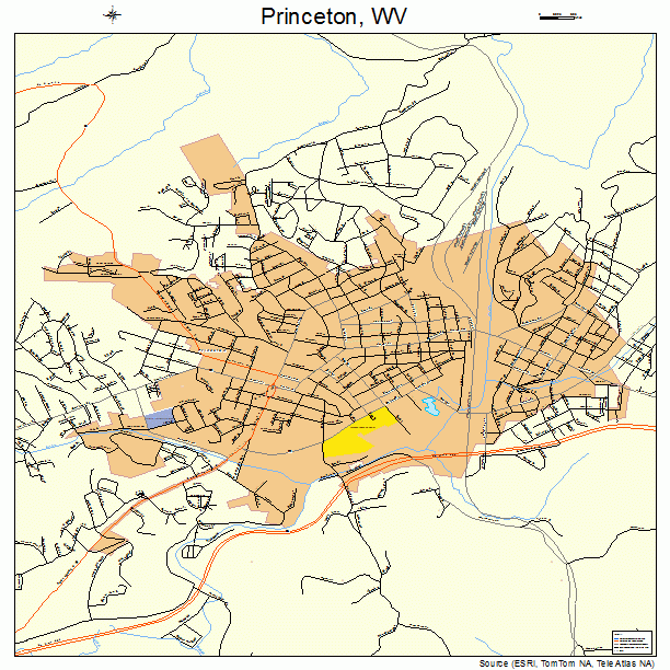 Princeton, WV street map