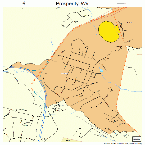 Prosperity, WV street map