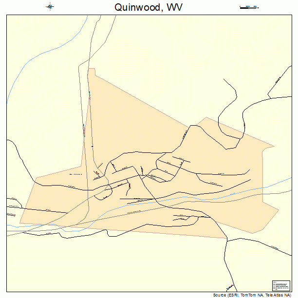 Quinwood, WV street map