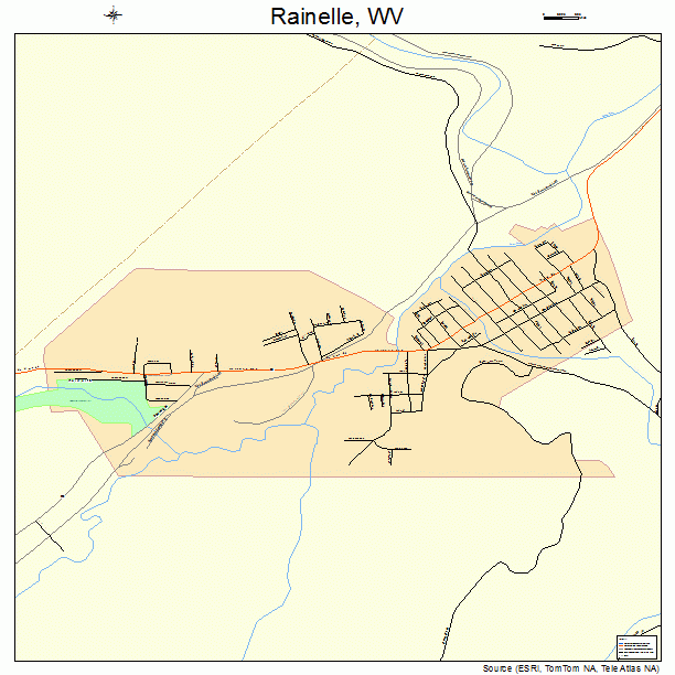 Rainelle, WV street map
