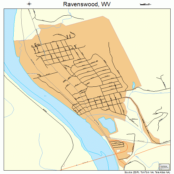 Ravenswood, WV street map