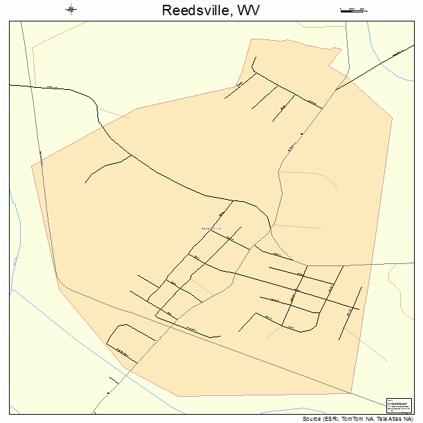 Reedsville, WV street map