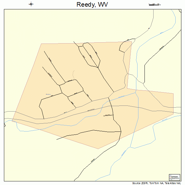 Reedy, WV street map