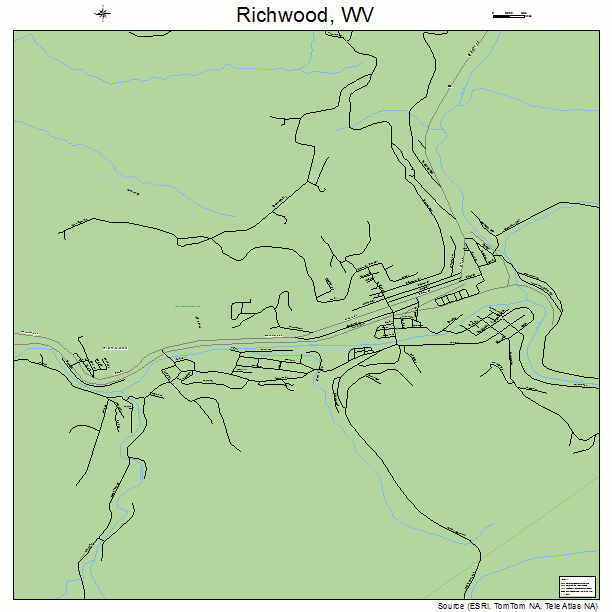 Richwood, WV street map