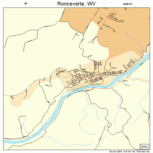 Ronceverte, WV street map