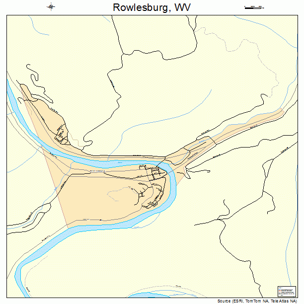 Rowlesburg, WV street map