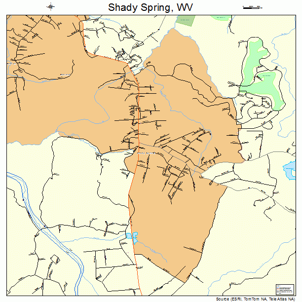 Shady Spring, WV street map